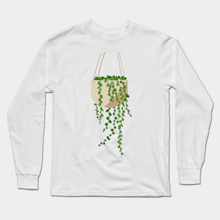 Green hanging plant flower T-Shirts Long Sleeve T-Shirt